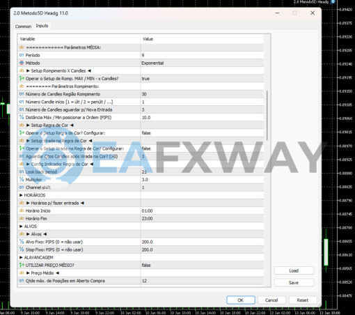 Brazilian EA MT5 Inputs 2