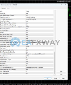 Evening Scalper Pro EA MT4 Inputs 3