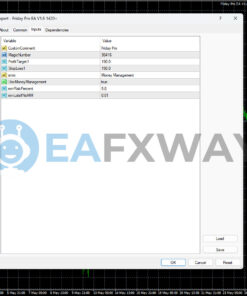 Friday Pro EA MT4 Inputs