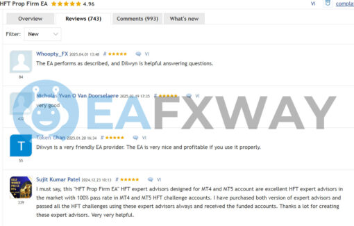 HFT Prop Firm EA MT4 Review on MQL5