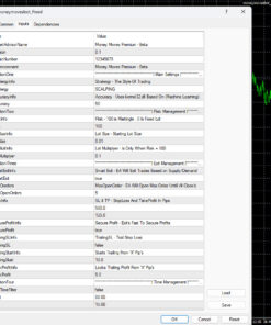 Money Moves Premium EA MT4 Inputs