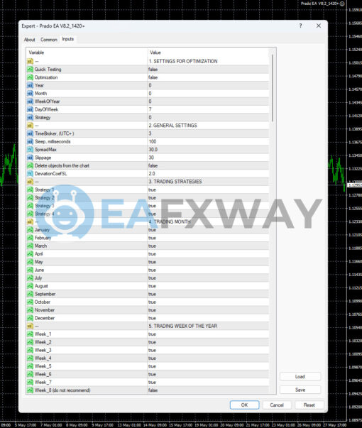Prado EA MT4 Inputs 1