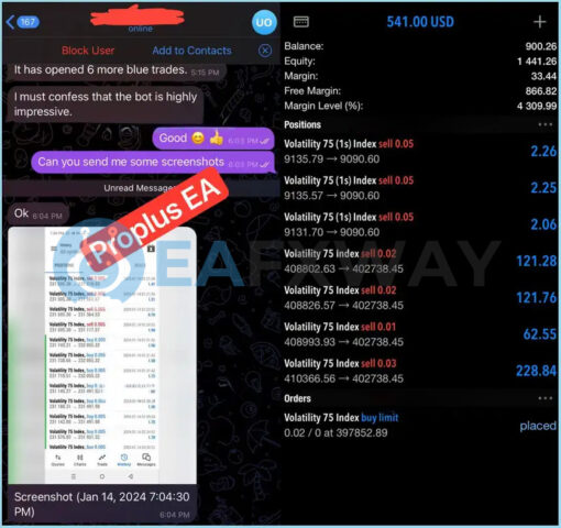 Pro Plus EA MT5 Feedback