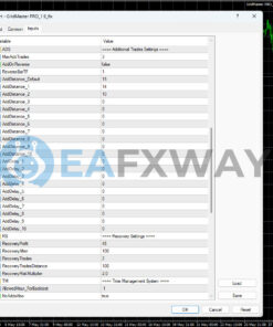 Profitable Grid Master Pro EA MT4 Inputs 2