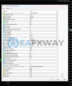 Advanced Gold Trading EA MT4 Inputs 1