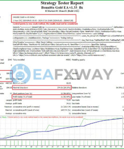 Bonnitta Gold EA MT4 Backtests