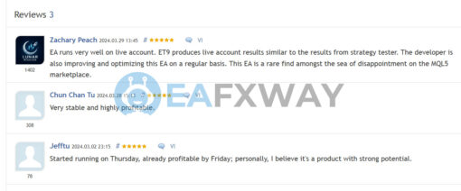 ET9 for MT4 EA Review on MQL5
