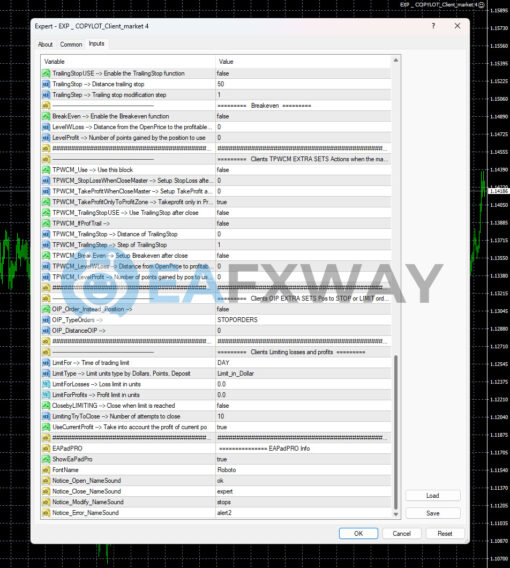 Exp COPYLOT MASTER AND COPYLOT CLIENT EA MT4 Inputs 3