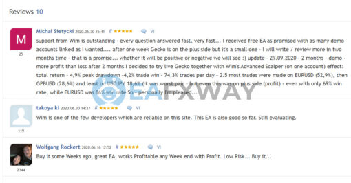Gecko EA MT4 Review on MQL5