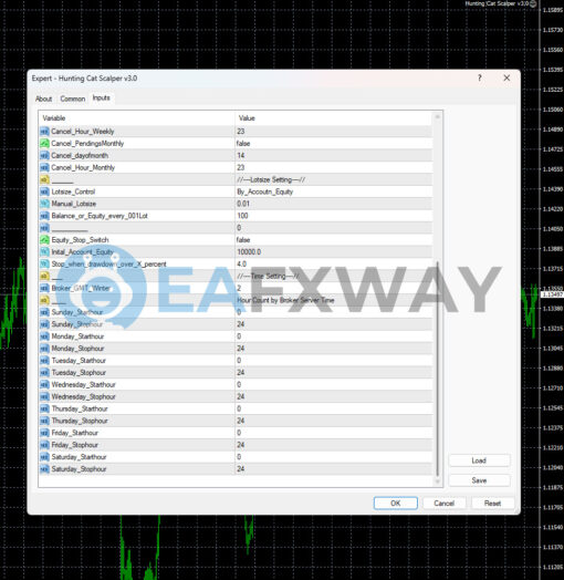 Hunting Cat Scalper EA MT4 Inputs 2