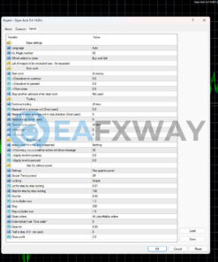 Open Lock EA MT4 Inputs