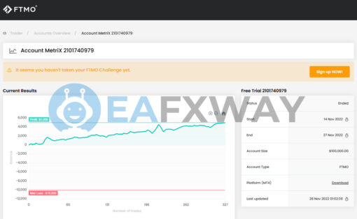 PROP FIRM EA v6.5 MT4 Live Signal FTMO