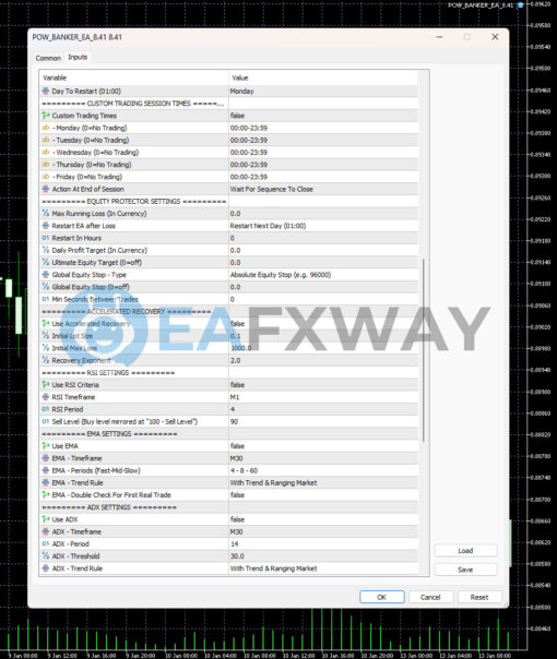 Pow Banker EA MT5 Inputs 2