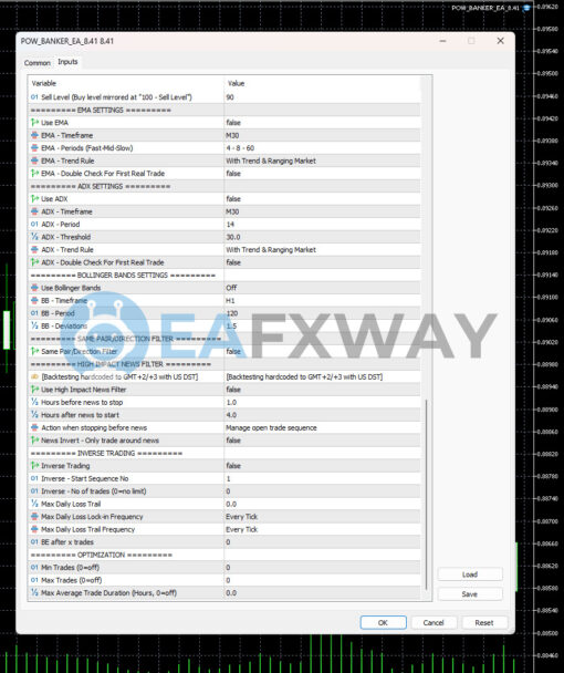 Pow Banker EA MT5 Inputs 3